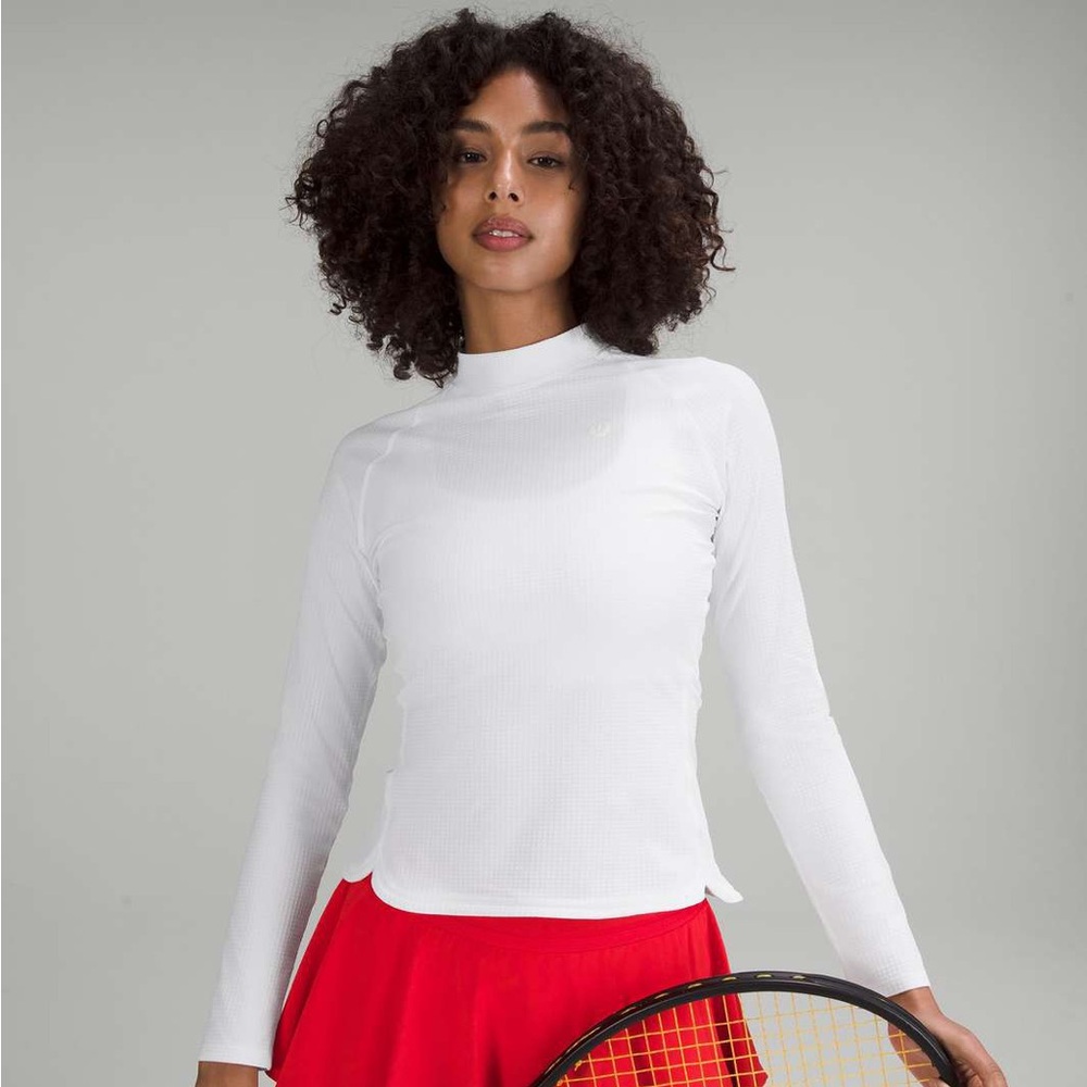 Lululemon Grid Texture Tennis Long Sleeve